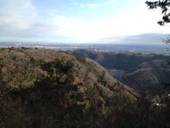 高尾山から見た景色の写真