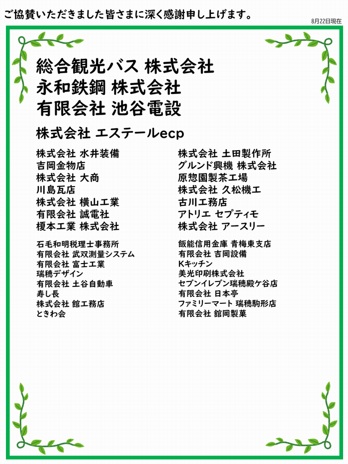 協賛金R70829現在