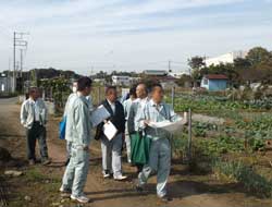 事務局が暫定的に決めた区域を踏査