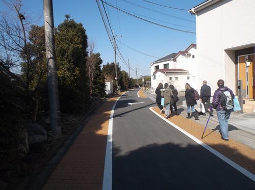 郷土資料館に向かう道