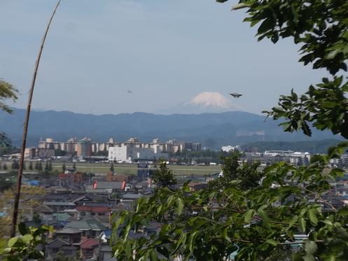 台坂遊歩道展望広場からの富士山