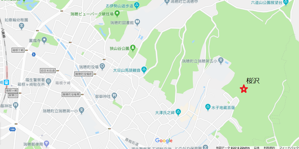 桜沢地図