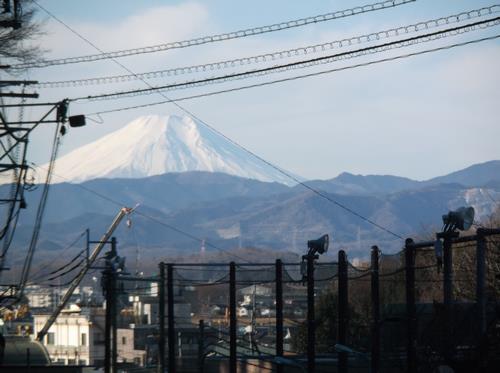 学校通りからの富士山