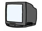 ブラウン管式テレビのイラスト