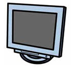 液晶テレビ・プラズマテレビのイラスト