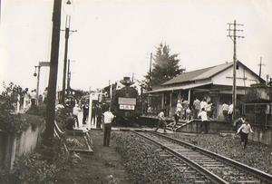 八高線箱根ケ崎駅 旧駅舎（昭和45年頃）