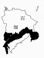 石畑村の地図の画像