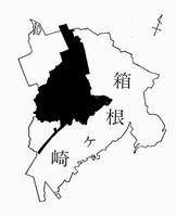 箱根ケ崎村の地図の画像