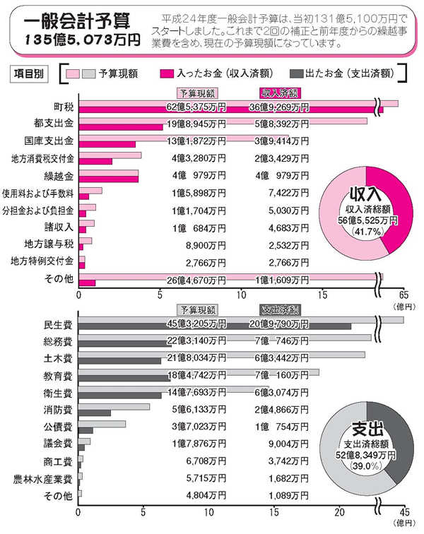 平成23年度　予算の執行状況の図