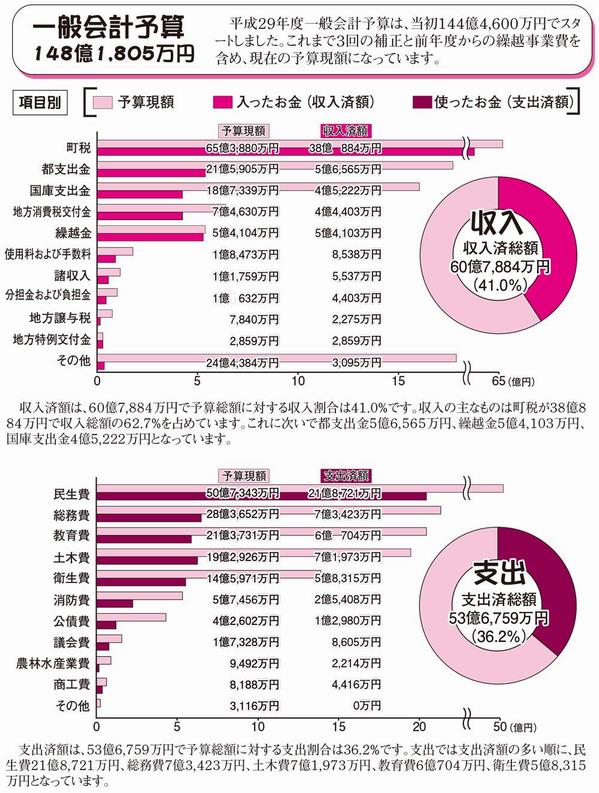 平成29年度上半期財政執行状況