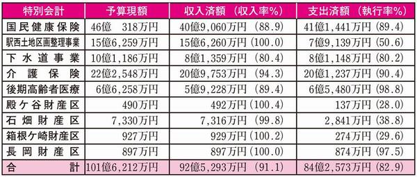 平成29年度 予算の執行状況図（特別会計）