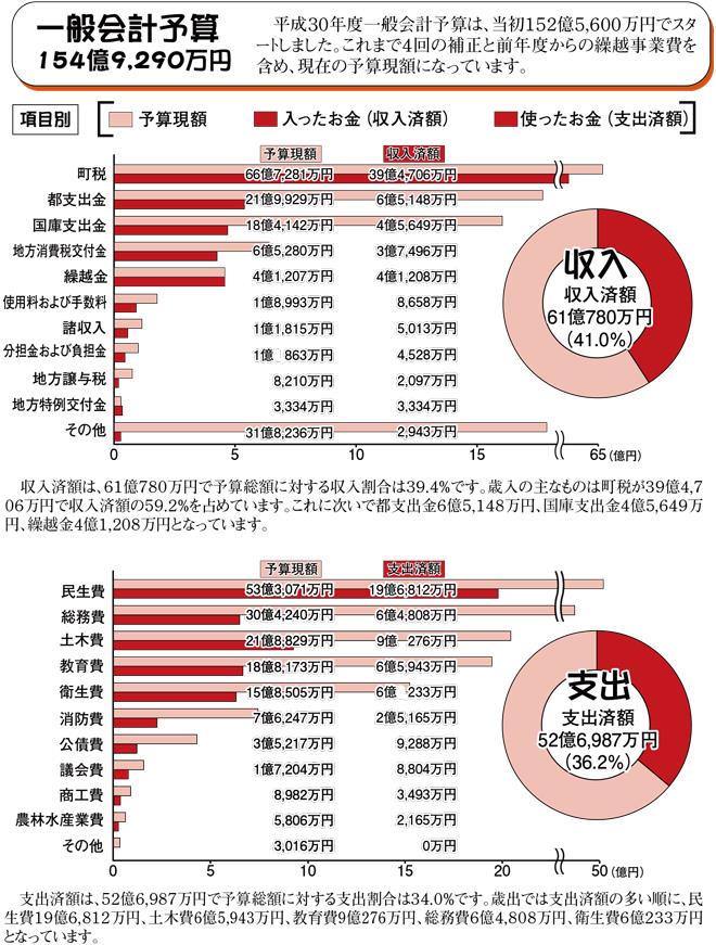 平成30年度上半期財政執行状況