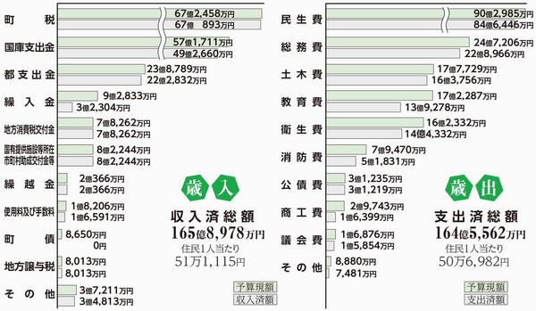 令和2年度予算執行状況（一般会計）の図