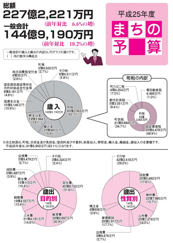 平成25年度予算の図