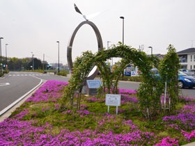 箱根ケ崎駅西口広場（4月17日撮影）