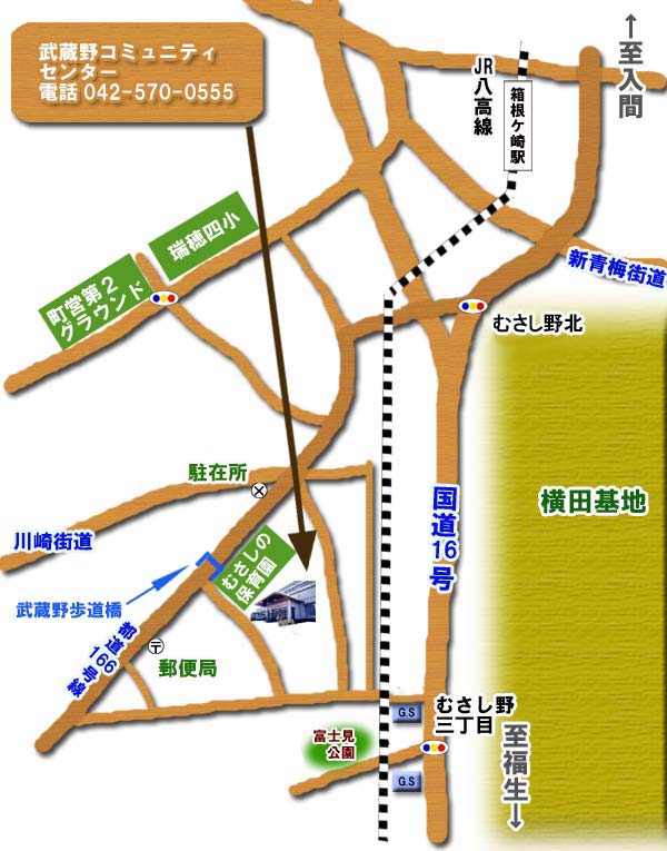 武蔵野コミュニティーセンター地図